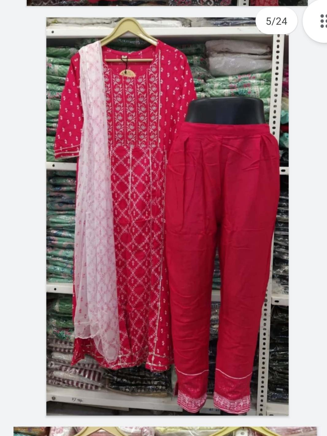 kurti+ plazo + dupatta - 18012493 - Standard Image - 1