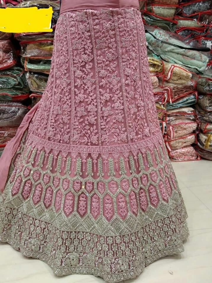 lehenga with machine work  - 18012534 -  Standard Image - 1