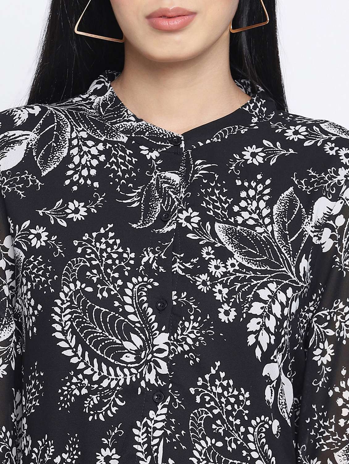 women's tiered dress paisley dress - 18013268 - Standard Image - 4