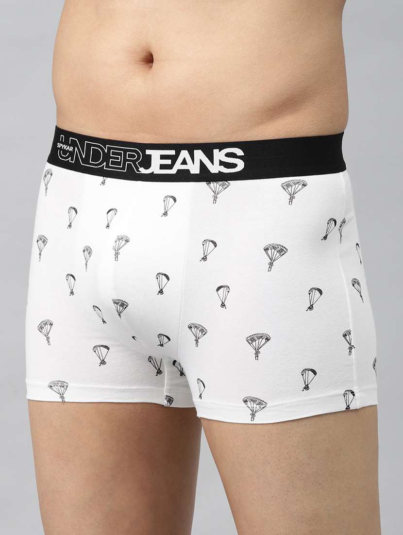 white printed trunks - 18014040 - Standard Image - 1