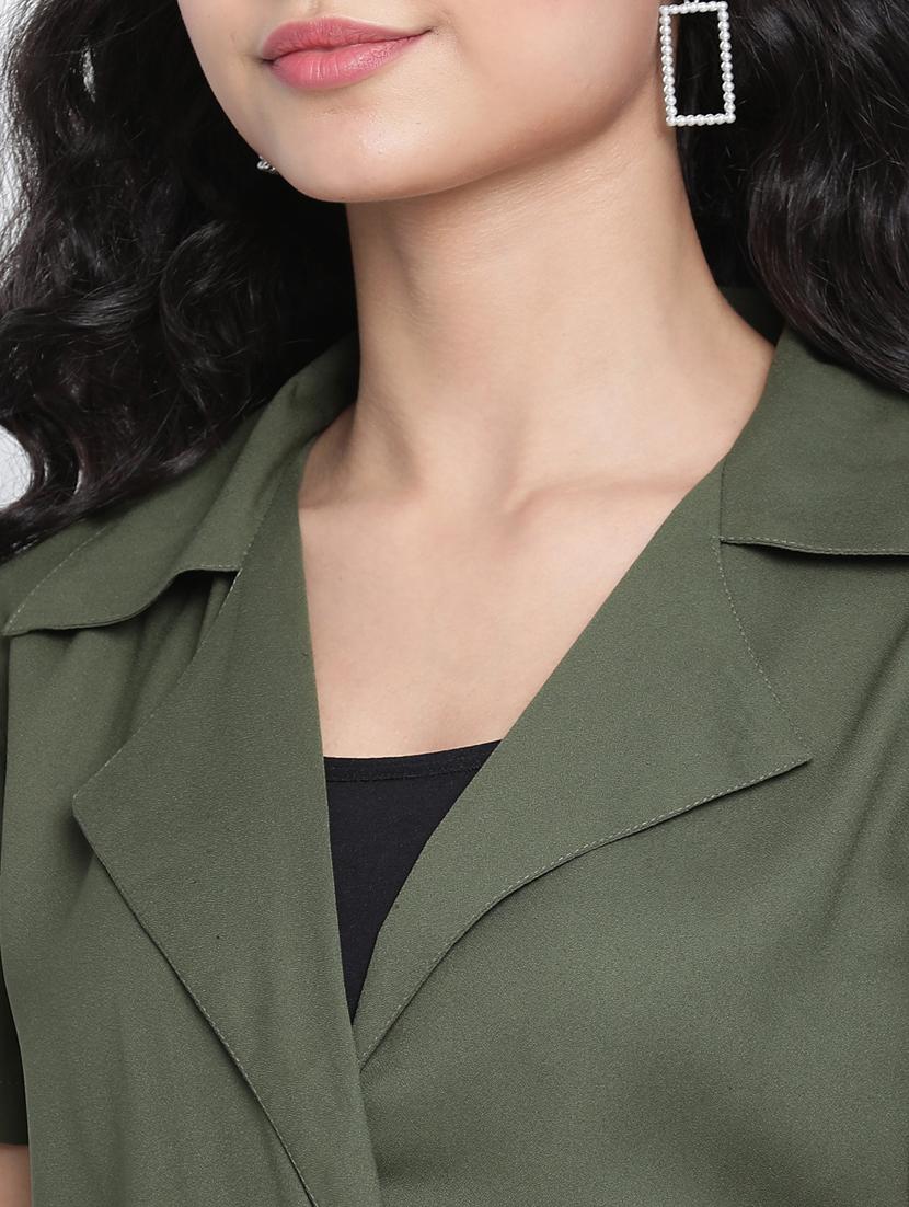 women's coat dress solid dress - 18014401 - Standard Image - 4
