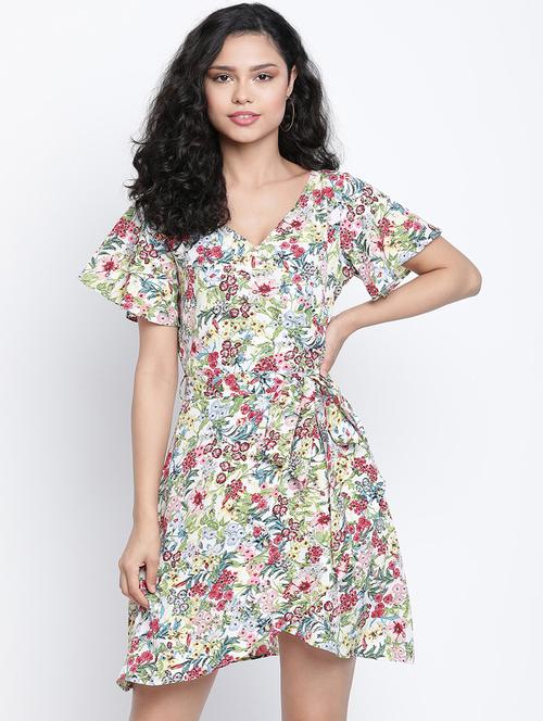 women's wrap floral dress - 18014402 -  Standard Image - 0