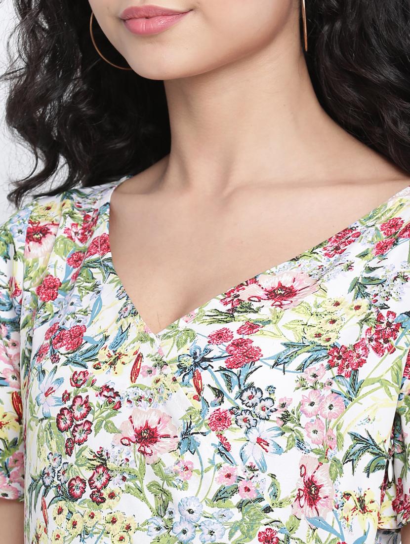 women's wrap floral dress - 18014402 - Standard Image - 4