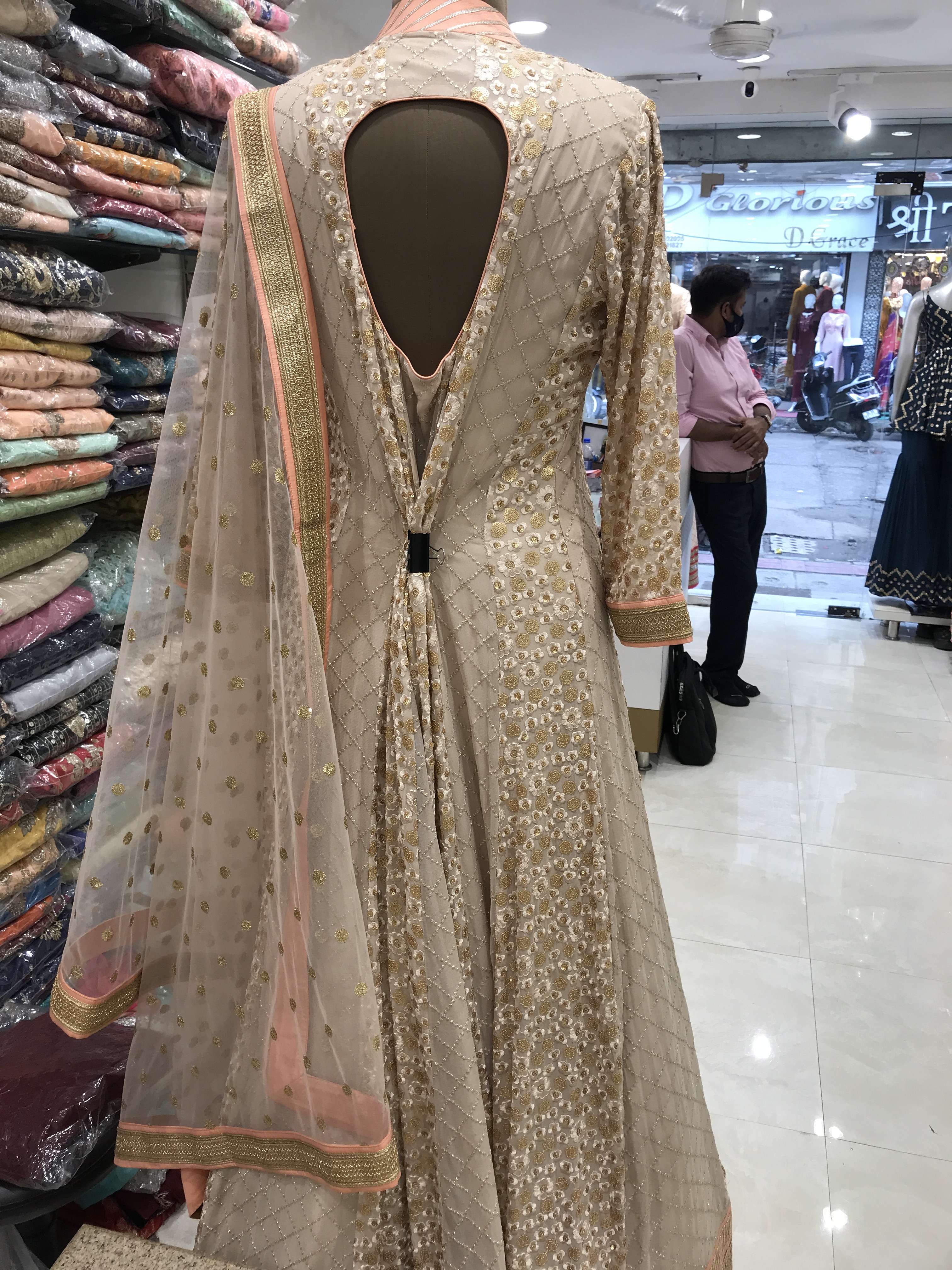 sabhyasachi style anarkali with viscoss georgette  - 18014552 -  Standard Image - 1