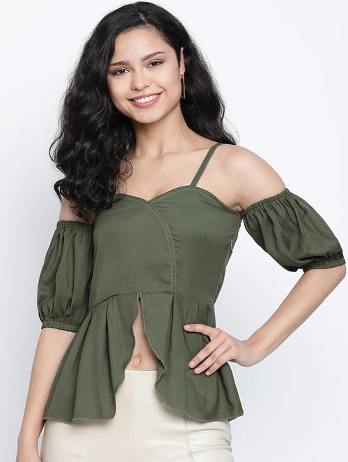 women's peplum sweetheart neck top - 18014739 -  Standard Image - 0