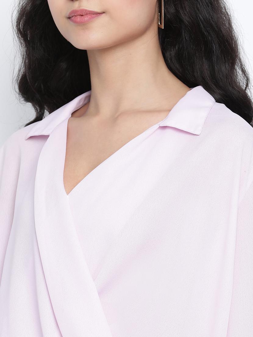 women's straight collared top - 18014743 - Standard Image - 4