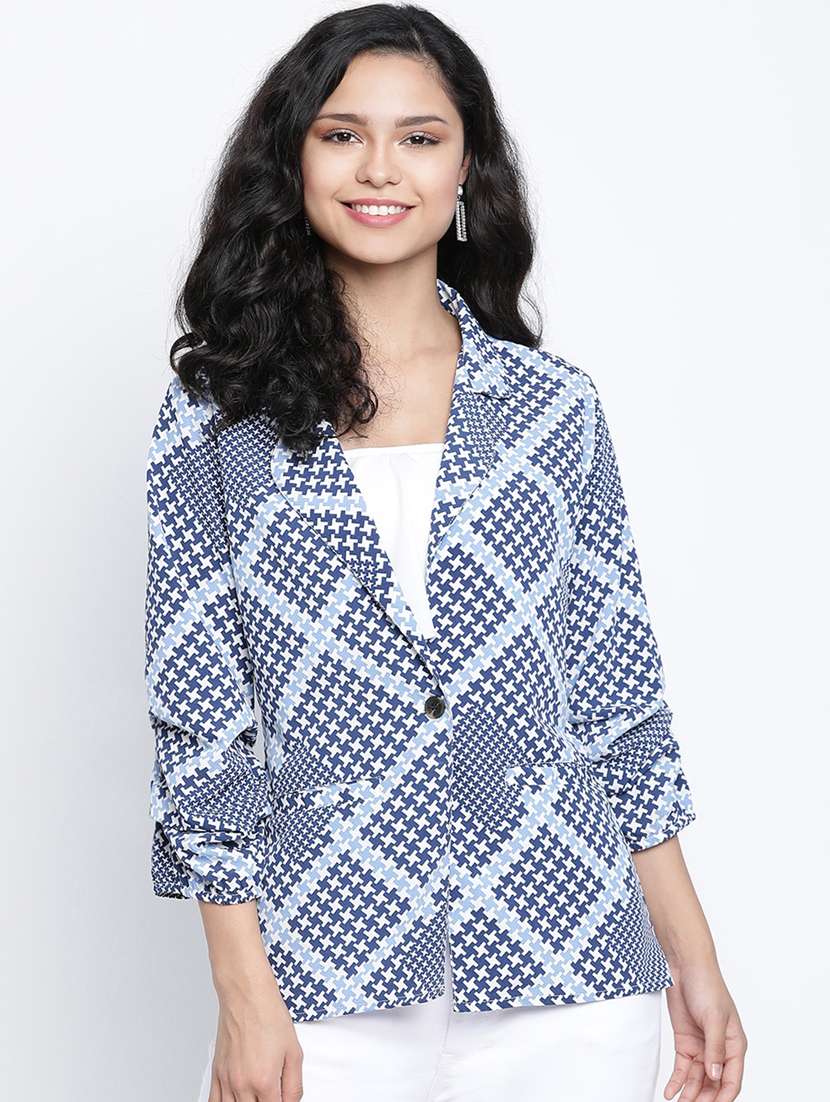 women's straight lapel neck top - 18014744 - Zoom Image - 0