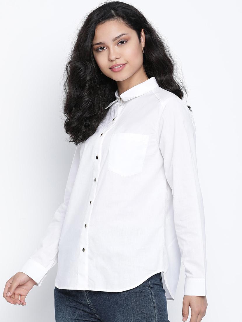 women's straight collared top - 18014748 -  Standard Image - 1