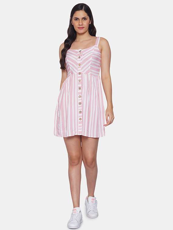 women's shift striped dress