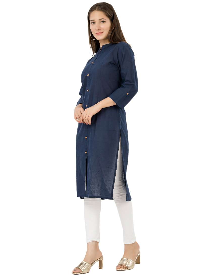 women's front slit kurta - 18015070 -  Standard Image - 1