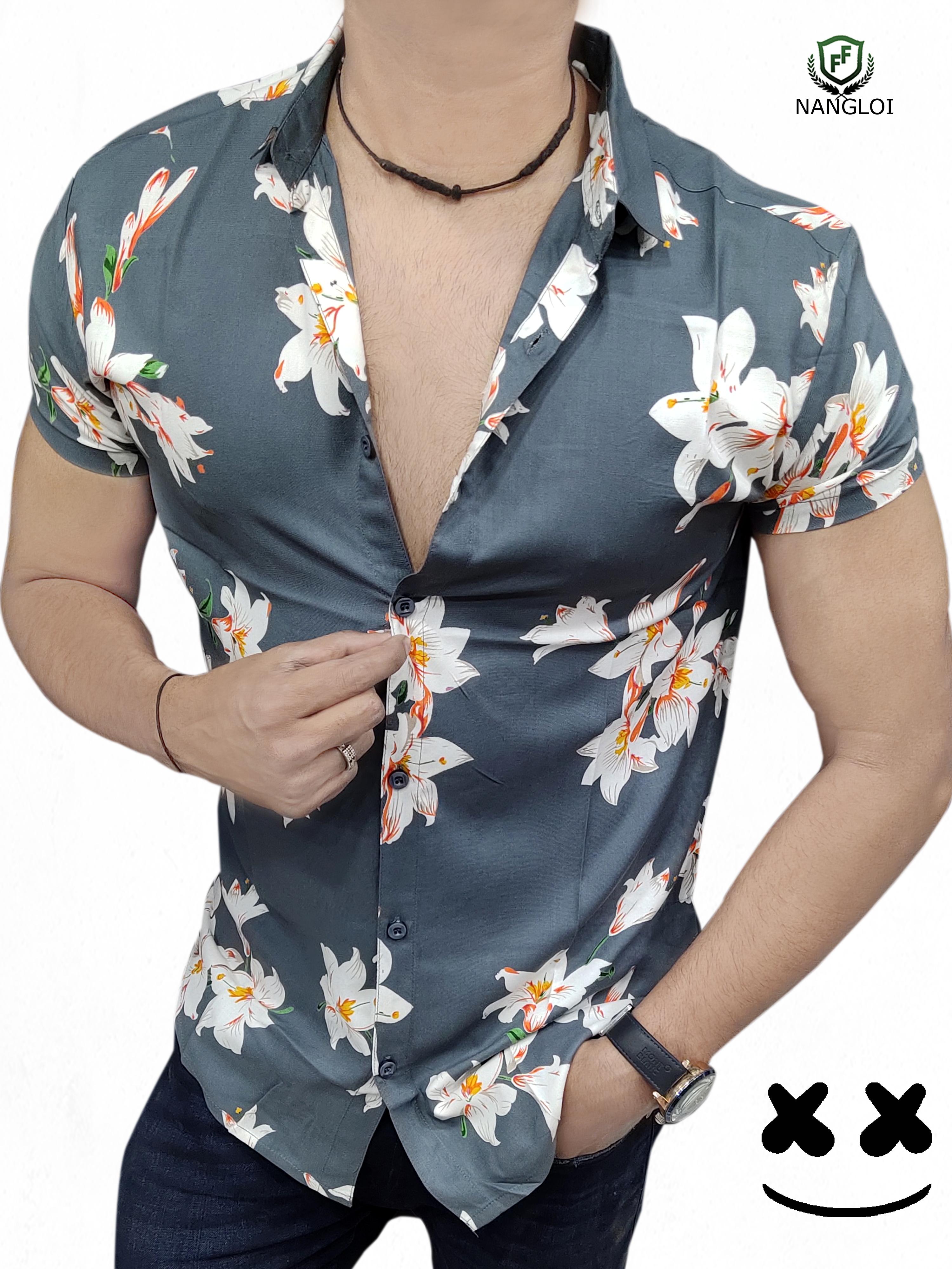 half sleeves printed shirt  - 18015597 -  Standard Image - 1