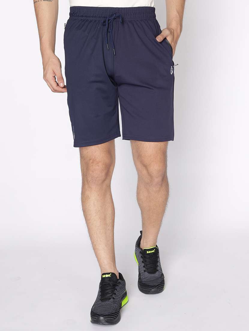 blue solid short