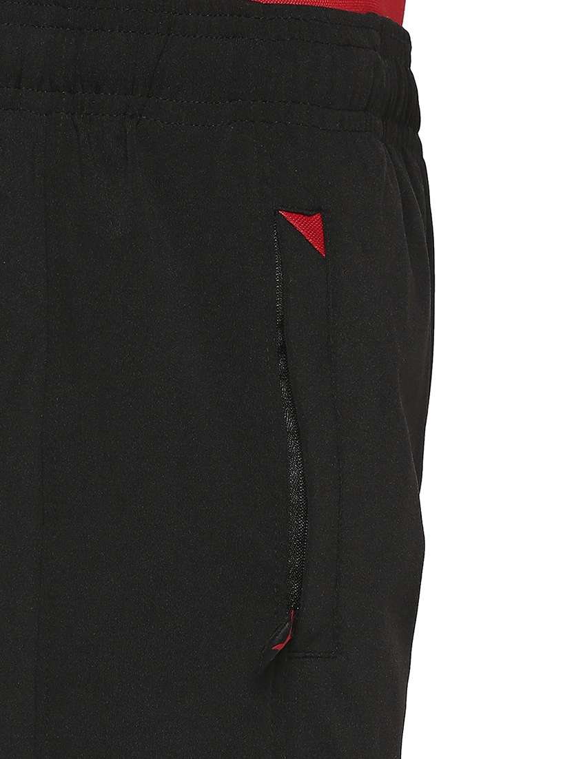 black solid full length track pant - 18016216 -  Standard Image - 4