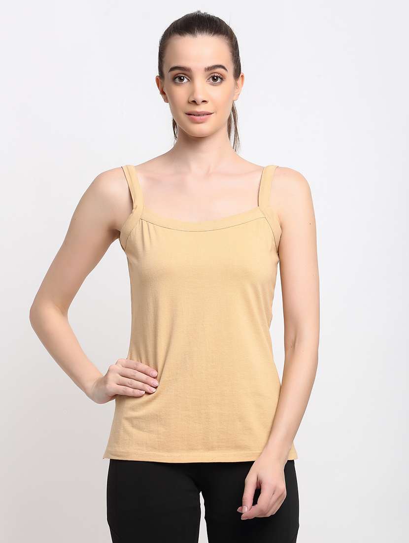 beige cotton camisole