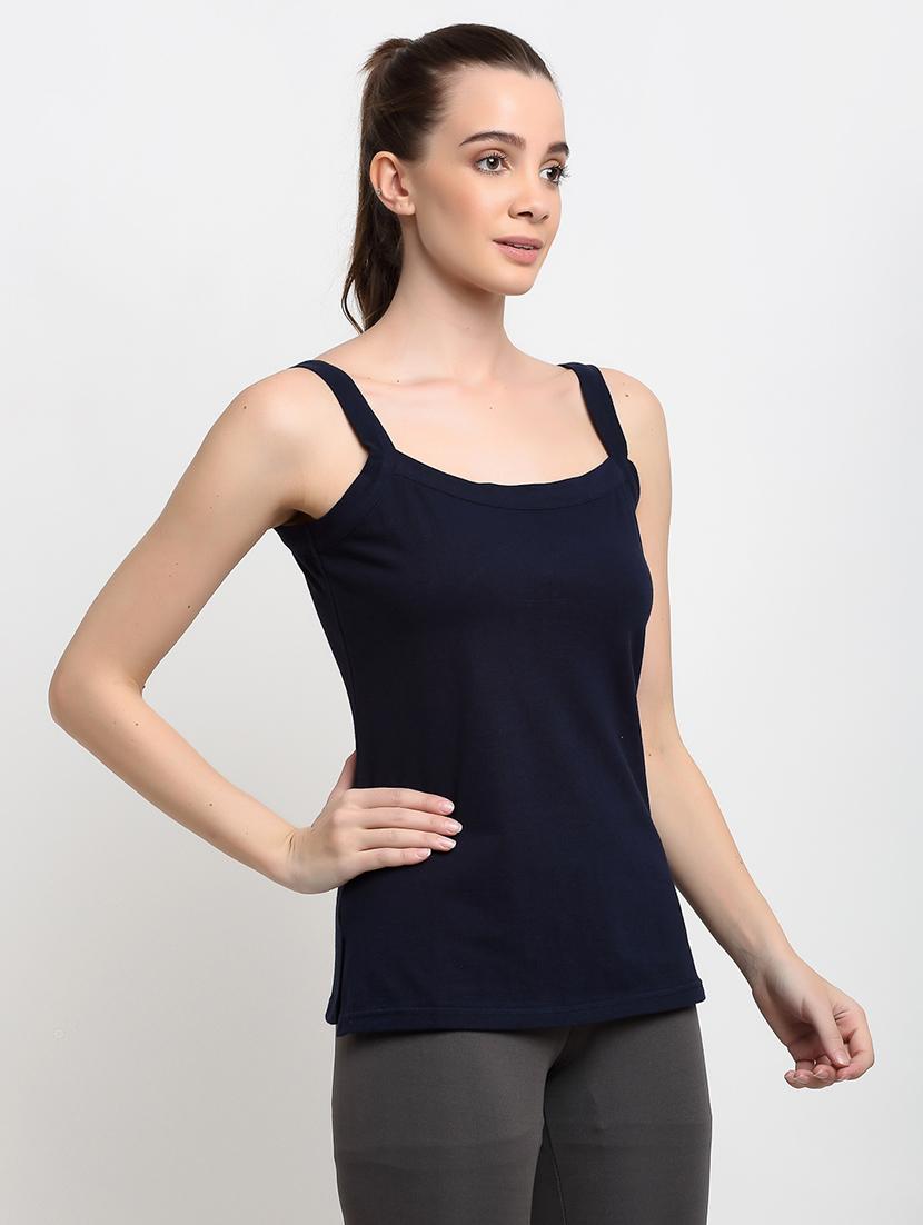 navy blue cotton camisole - 18016281 - Standard Image - 1