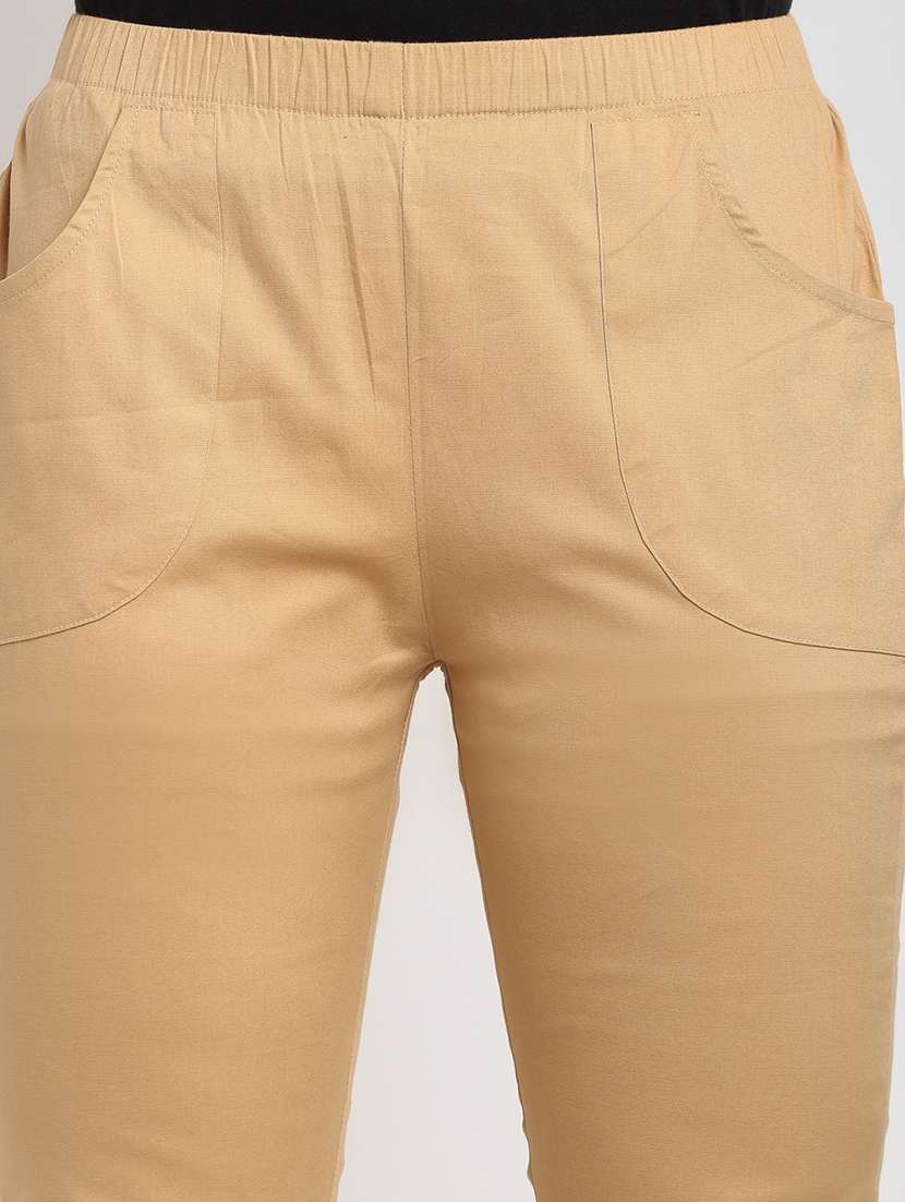 mid rise solid capri - 18016418 -  Standard Image - 4