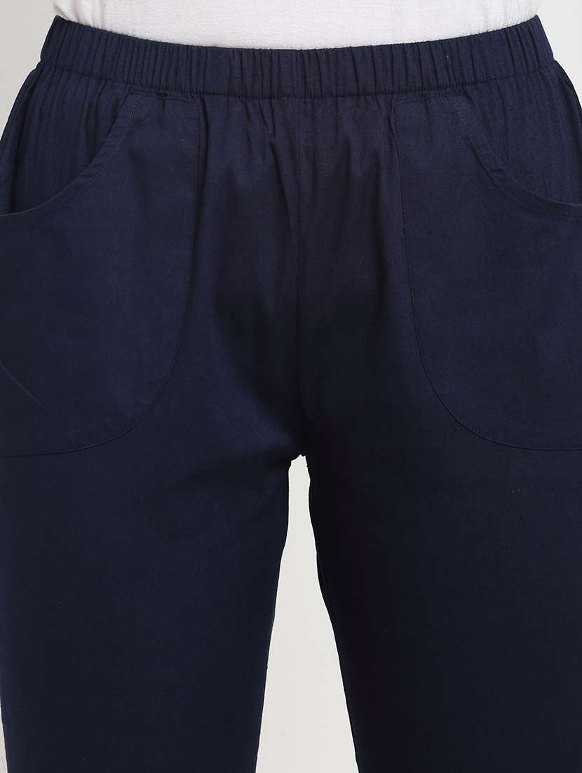 mid rise solid capri - 18016419 -  Standard Image - 4