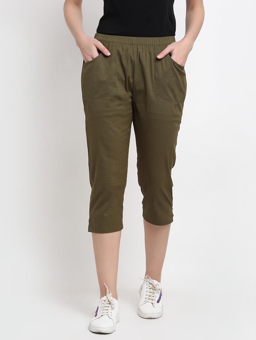 mid rise solid capri - 18016420 - Zoom Image - 0