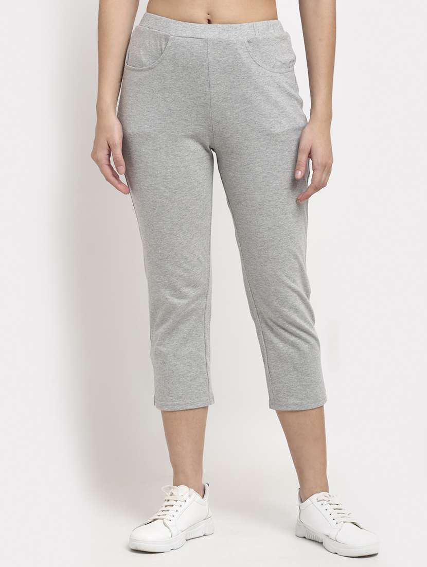 mid rise solid capri