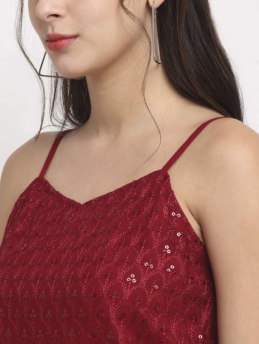cami neck embellished top - 18016781 -  Standard Image - 4