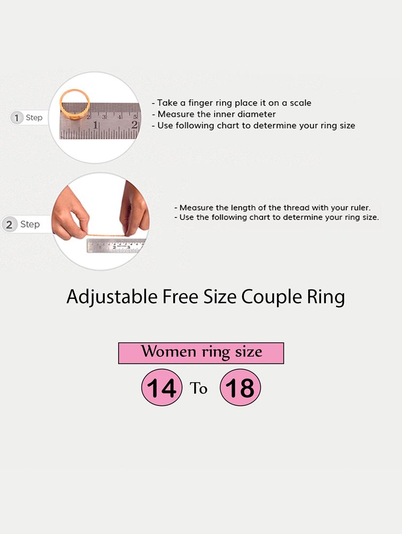 silver tone adjustable finger ring - 18017495 - Standard Image - 4