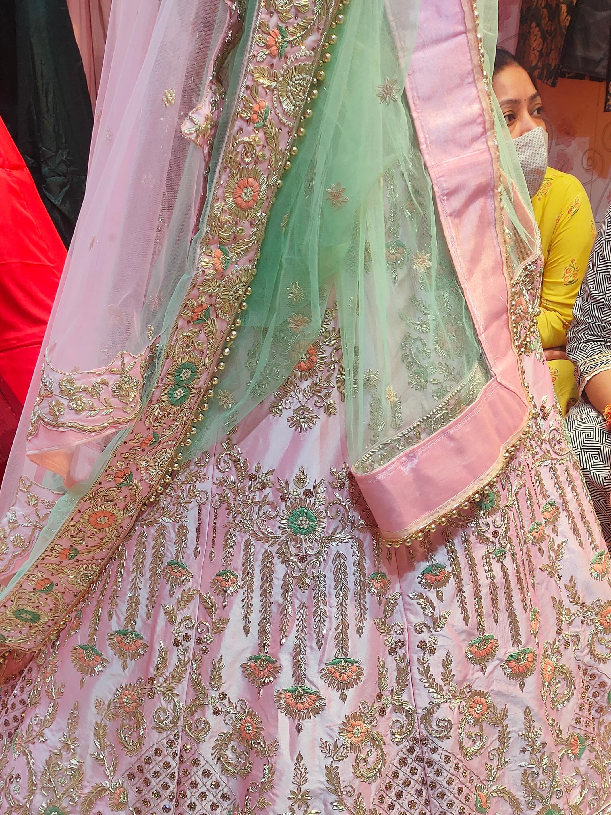 silk lehenga - 18017620 - Standard Image - 1