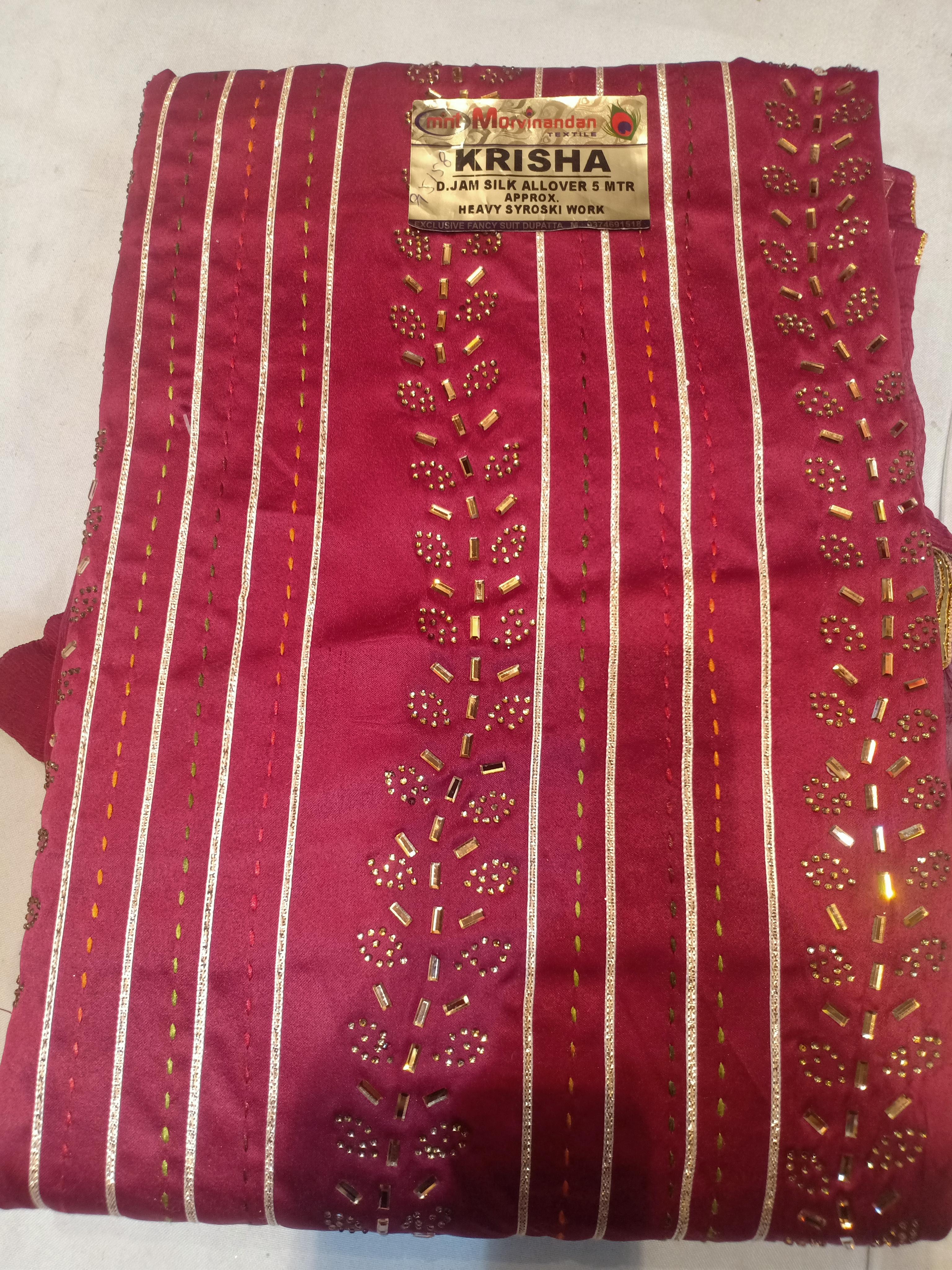 unstiched jaam cotton 4 clrs set - 18017806 - Standard Image - 1