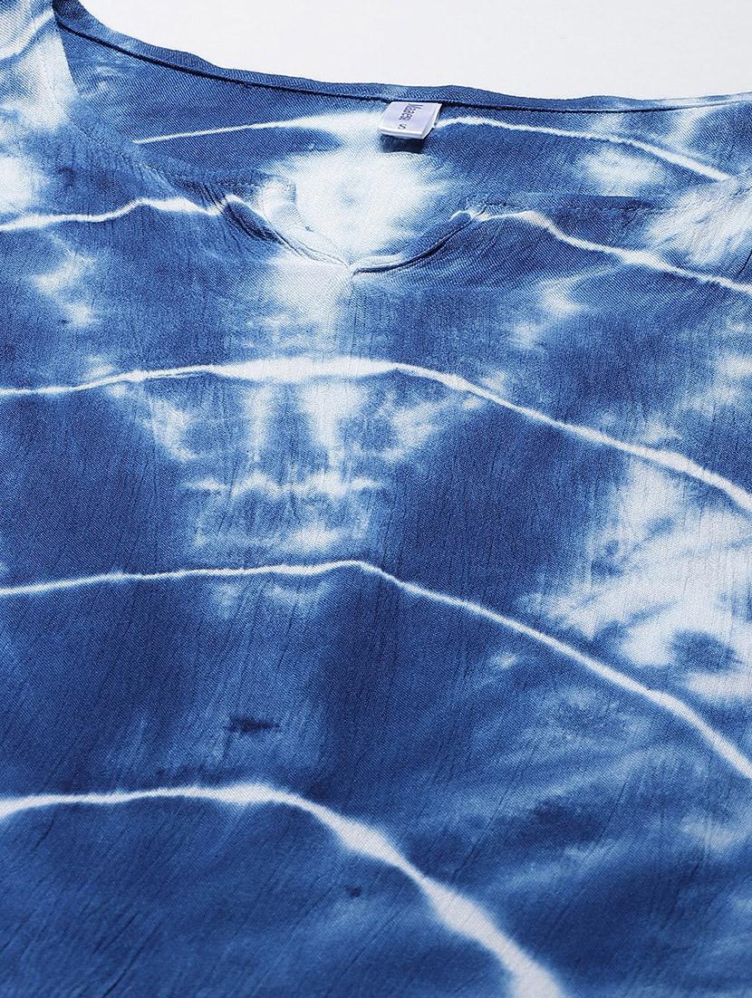 v-neck tie & dye kaftan dress - 18018412 - Standard Image - 4