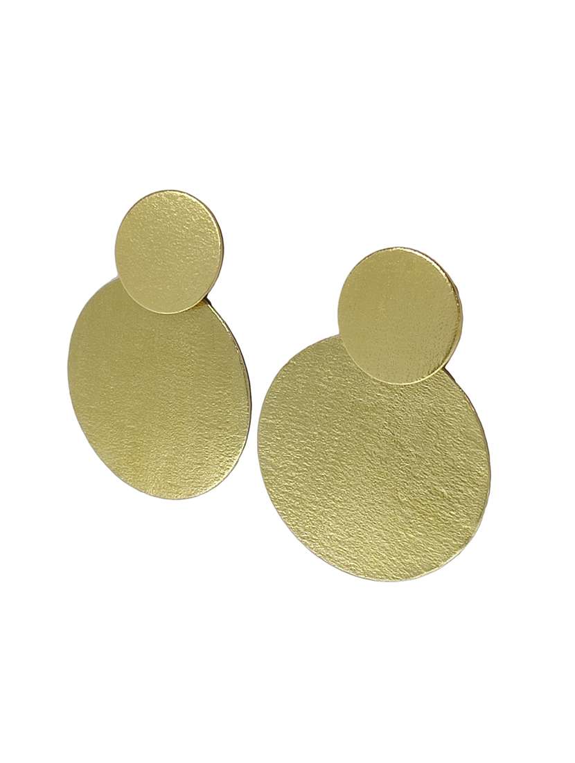 gold brass studs earring