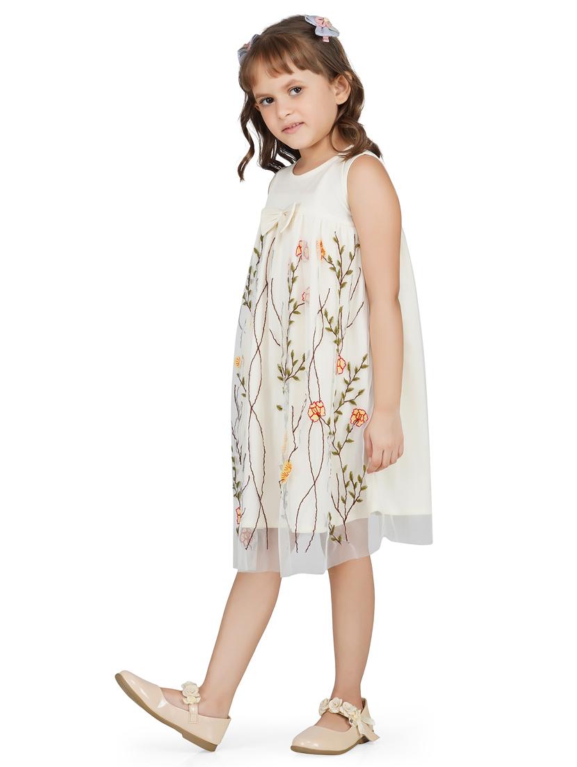girls round neck sleeveless frock - 18019507 -  Standard Image - 1