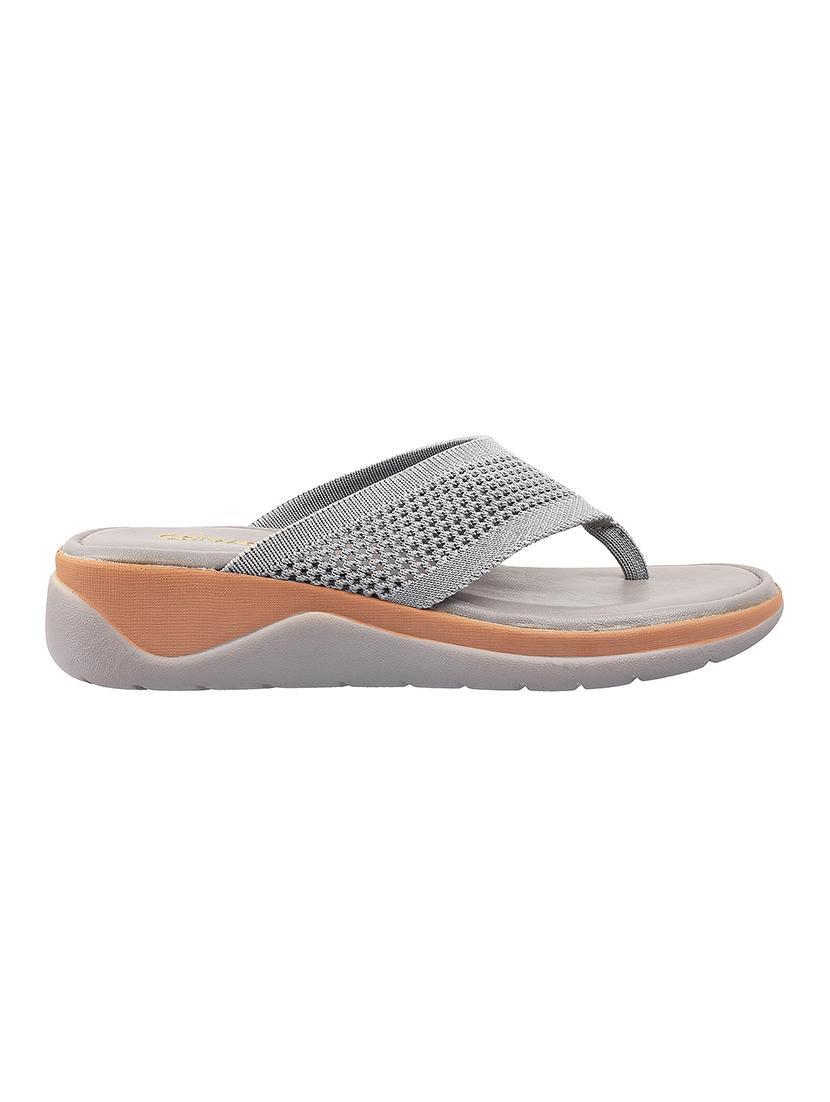 grey toe separator sandal - 18020074 -  Standard Image - 1