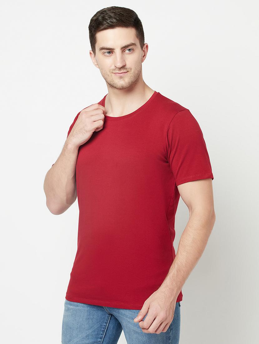 men solid round neck t-shirt  - 18020077 -  Standard Image - 1