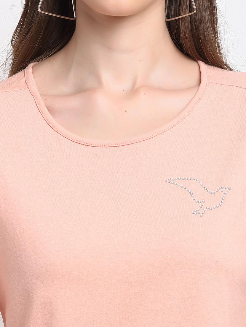 round neck solid tee - 18020360 - Standard Image - 4