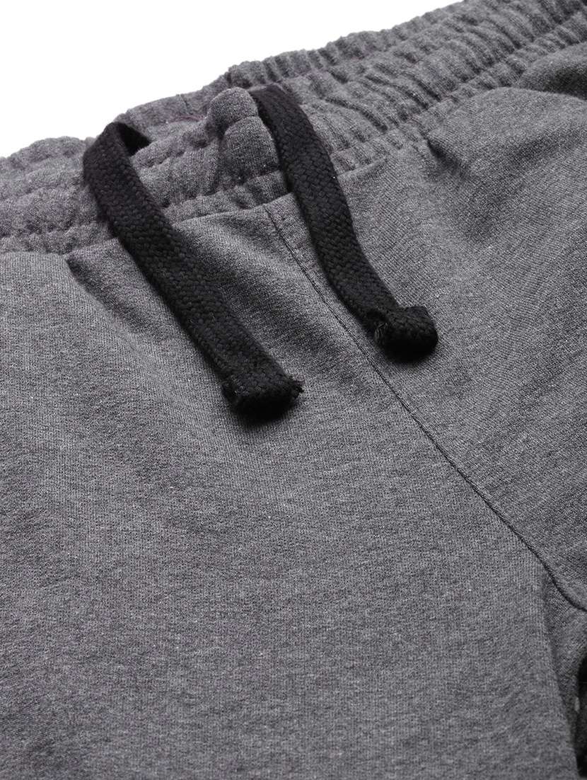 grey color block full length track pant - 18021117 -  Standard Image - 4