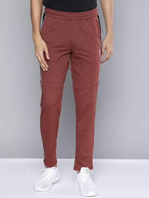 red side taped full length track pant - 18021123 -  Standard Image - 0