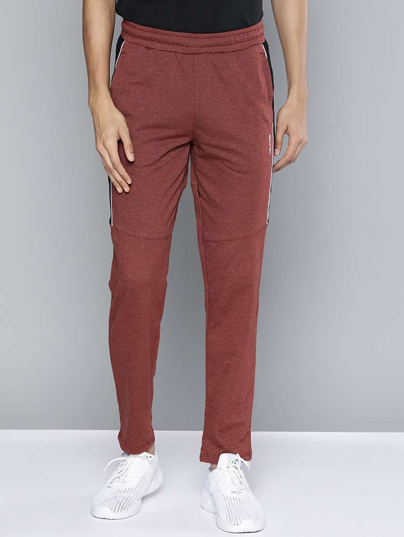 red side taped full length track pant - 18021123 -  Zoom Image - 0
