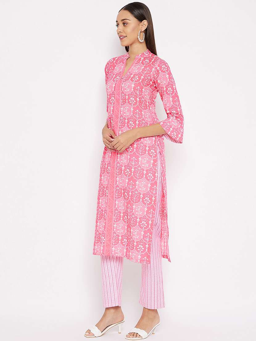 printed kurta pant set  - 18021487 -  Standard Image - 1
