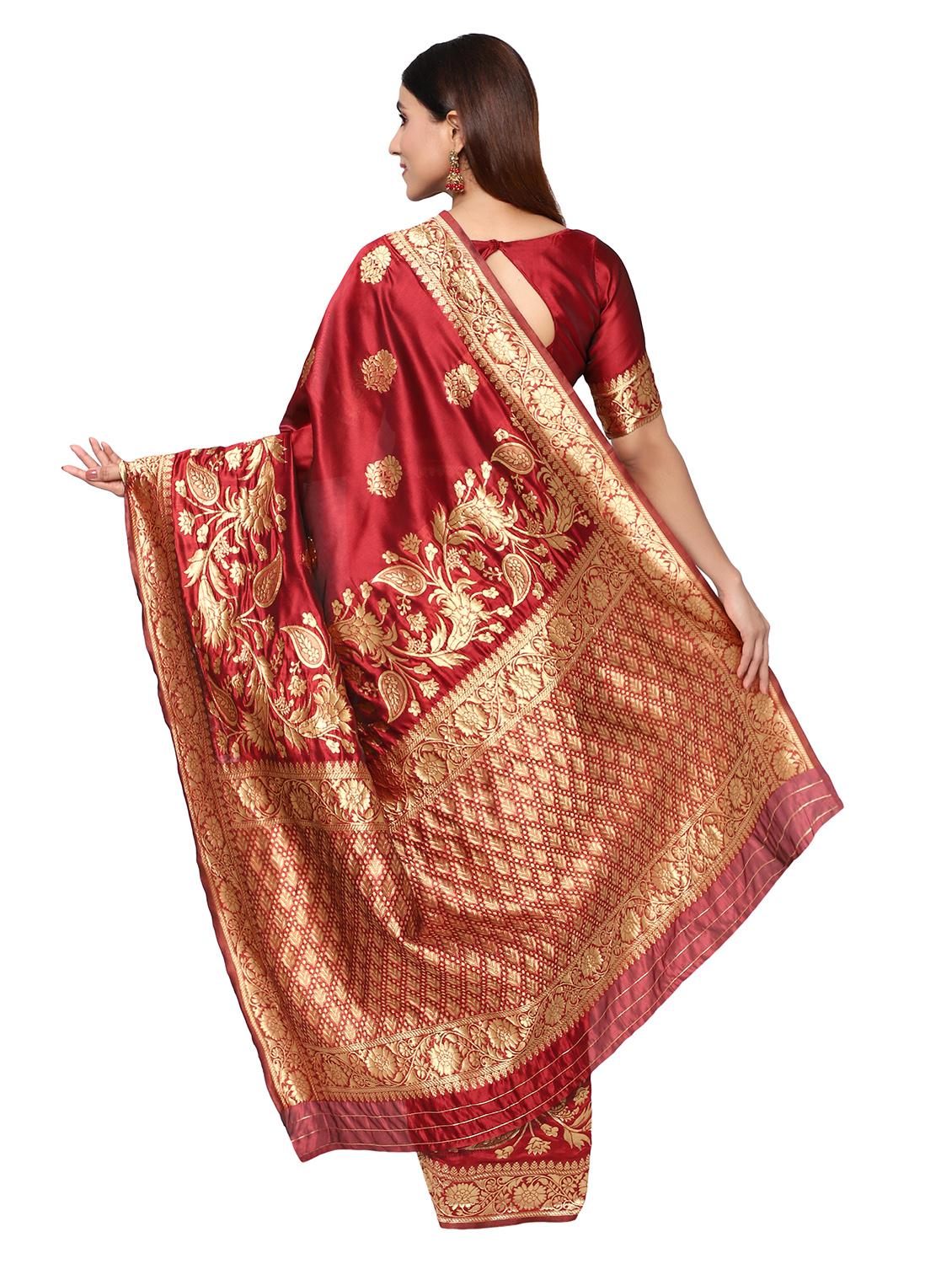 jacquard work kanjivaram saree with blouse - 18022043 -  Standard Image - 1