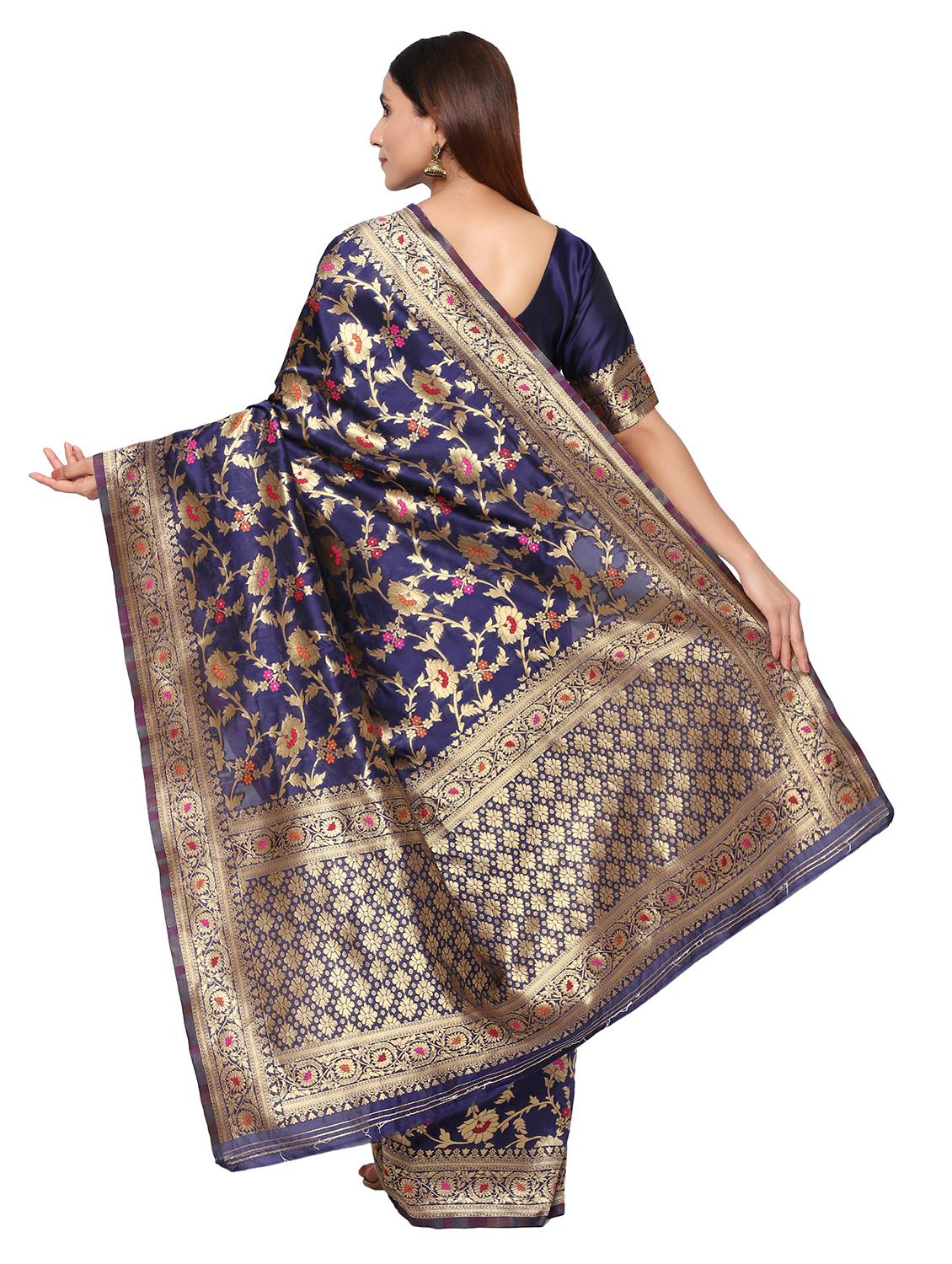 jacquard work kanjivaram saree with blouse - 18022046 - Standard Image - 1