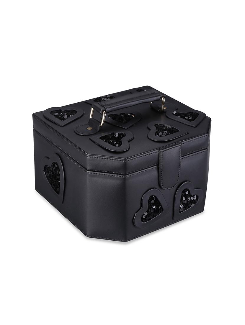 black leatherette (pu) utility bag - 18023060 - Standard Image - 1