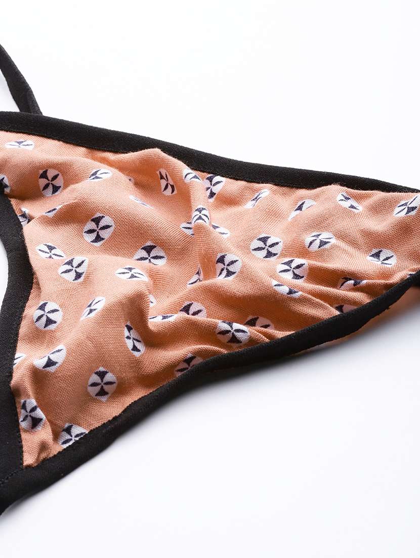 brown printed babydoll - 18023145 -  Standard Image - 4