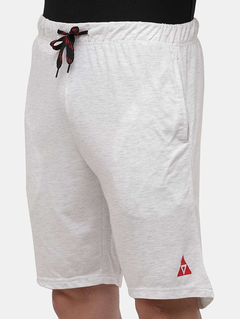 white solid shorts - 18023348 - Standard Image - 4