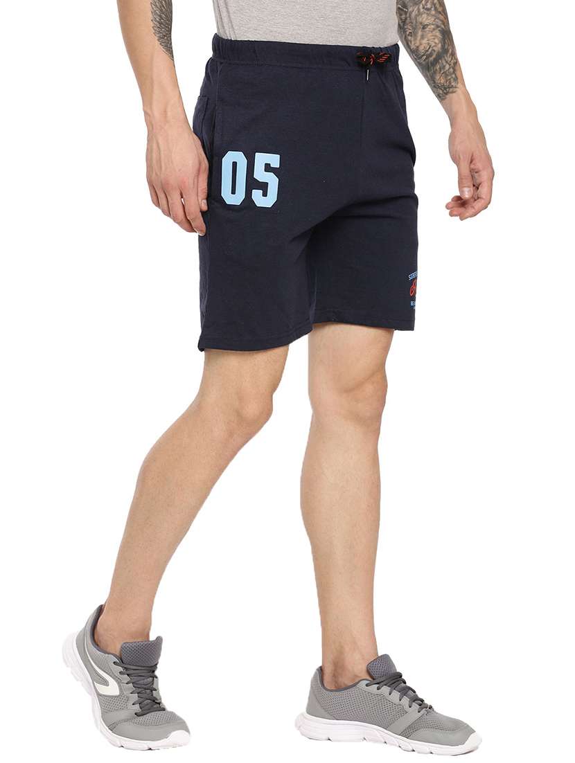 navy blue printed shorts - 18023352 -  Standard Image - 1