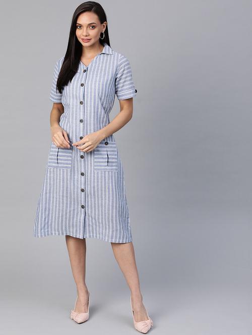 women's shirt striped dress - 18024243 - Standard Image - 0