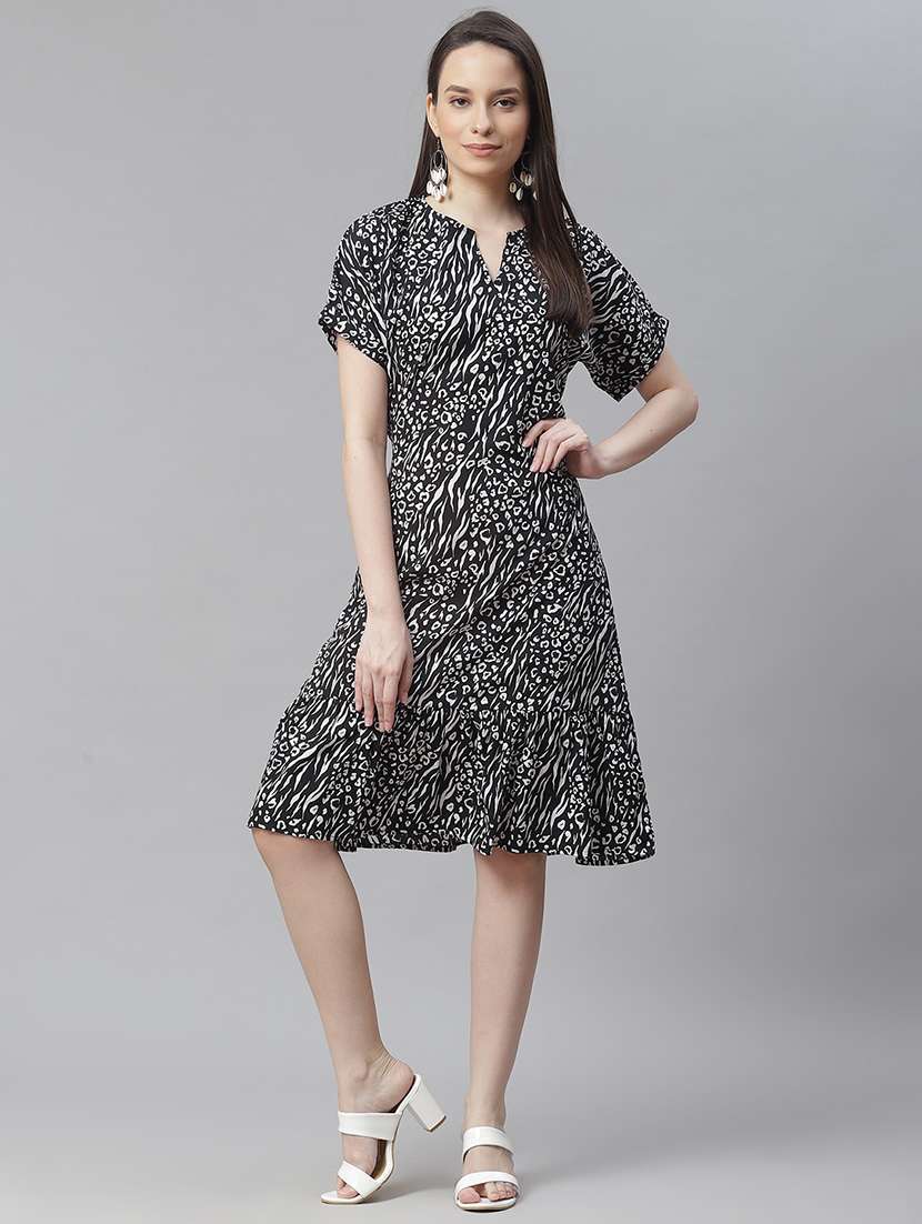 women's  animal print dress