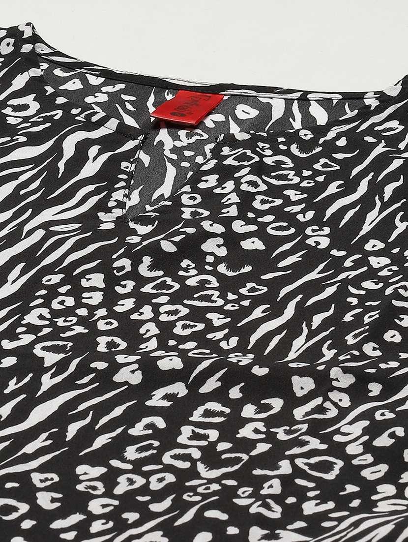 women's animal print dress - 18024284 - Standard Image - 4