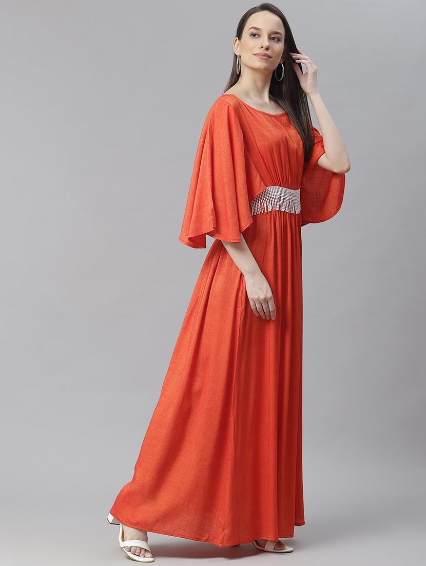 women's fit & flare solid dress - 18024289 -  Standard Image - 1