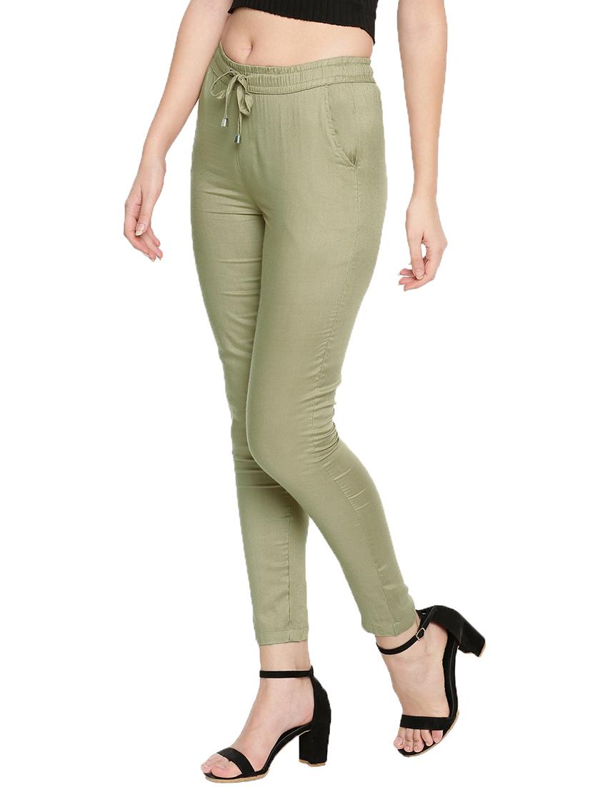 mid rise cigarette pants trouser - 18025130 - Standard Image - 1