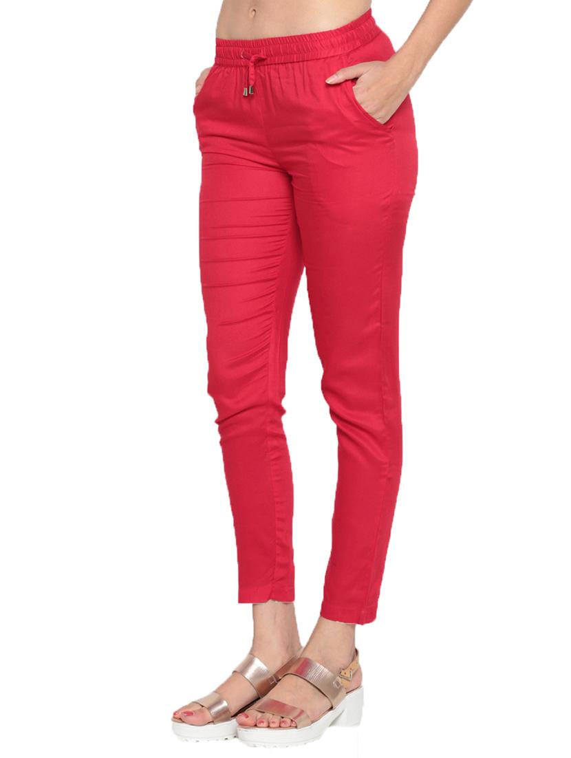 mid rise cigarette pants trouser - 18025132 - Standard Image - 1