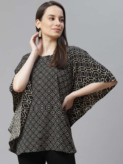 women's a line round neck top - 18025956 - Standard Image - 0